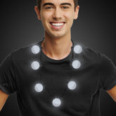 LED White Ball Necklace